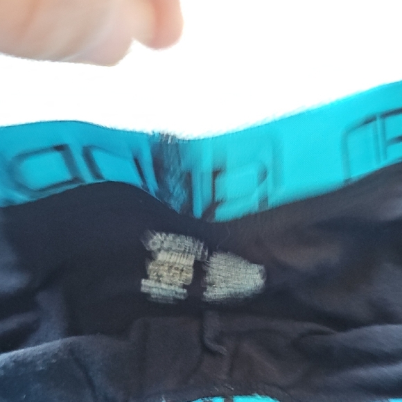 Andrew Christian Black Briefs with Blue Highlights - Picture 7 of 7